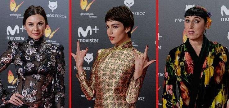 Premios Feroz 2018: las peor vestidas de la alfombra roja