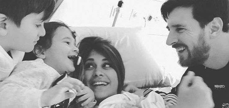 Leo Messi y Antonella Roccuzzo, padres de su tercer hijo