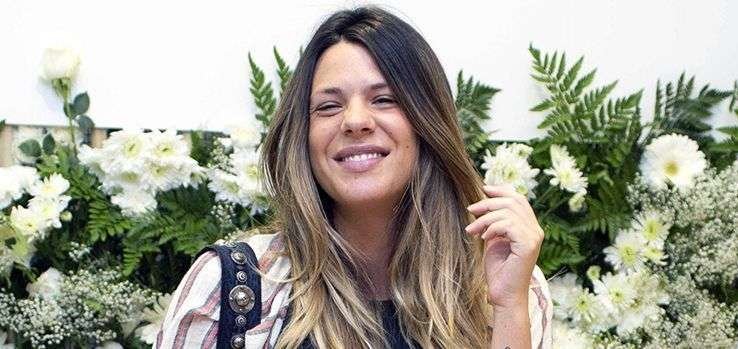 Laura Matamoros, embarazadísima en la presentación del nuevo perfume de Dulceida