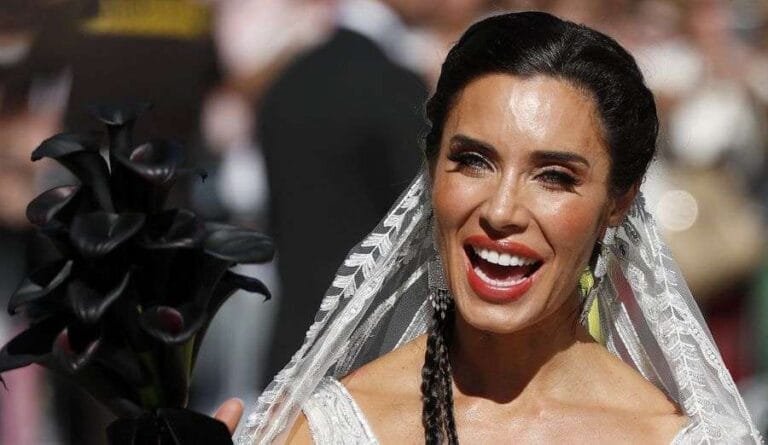 Al detalle: el espectacular vestido de novia de Pilar Rubio