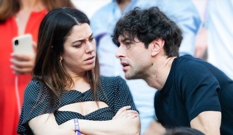 Las malas caras de Blanca Suárez con Javier Rey en el Mutua Madrid Open