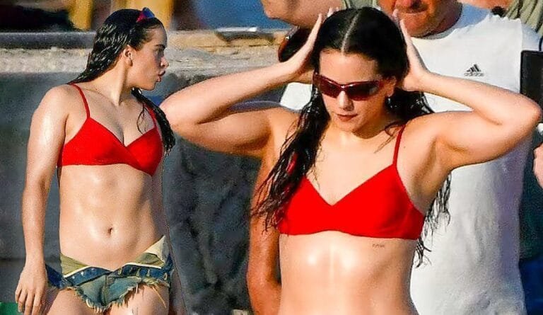 Rosalía revoluciona las playas de Mallorca durante el rodaje del videoclip de ‘Despechá’