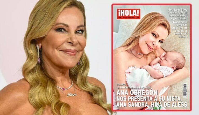 Ana Obregón presenta a su nieta, Ana Sandra, hija de Aless