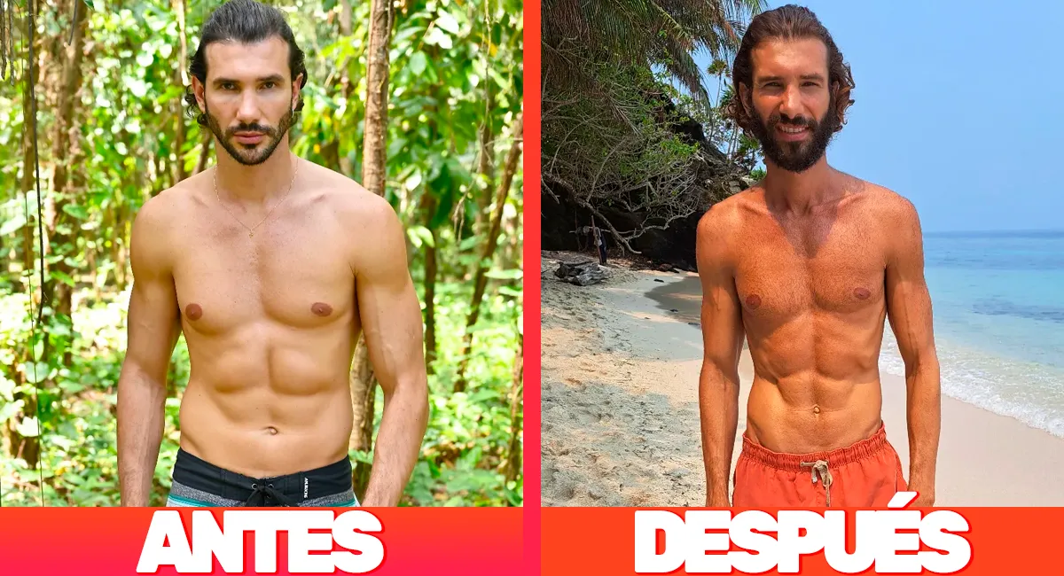 artur-cambio-fisico-supervivientes-2023 Las fotos del antes y el después de los concursantes de 'Supervivientes 2023'